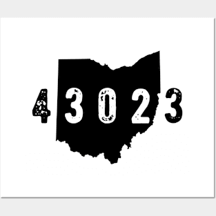 43023 Zip Code Granville Columbus Ohio Posters and Art